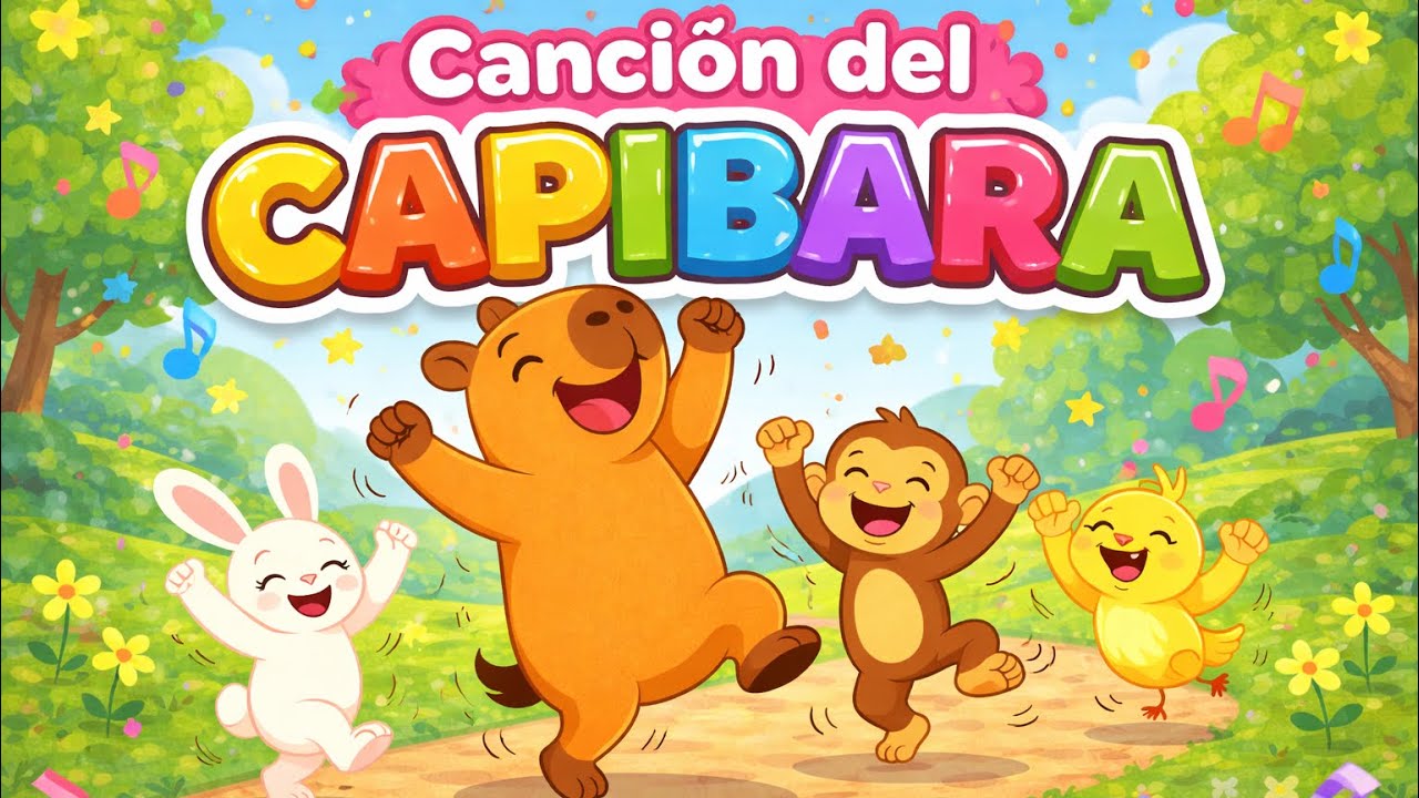 EL BAILE DEL CAPIBARA 🦫✨ (Ca-ca-ca Capibara) | Música para saltar y bailar | Kids Rud