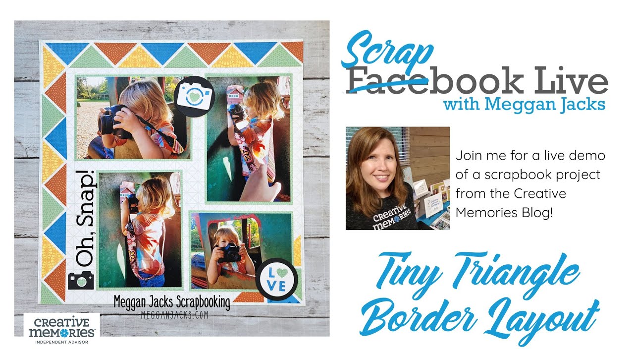Scrapbook Live - Tiny Triangles Border Layout