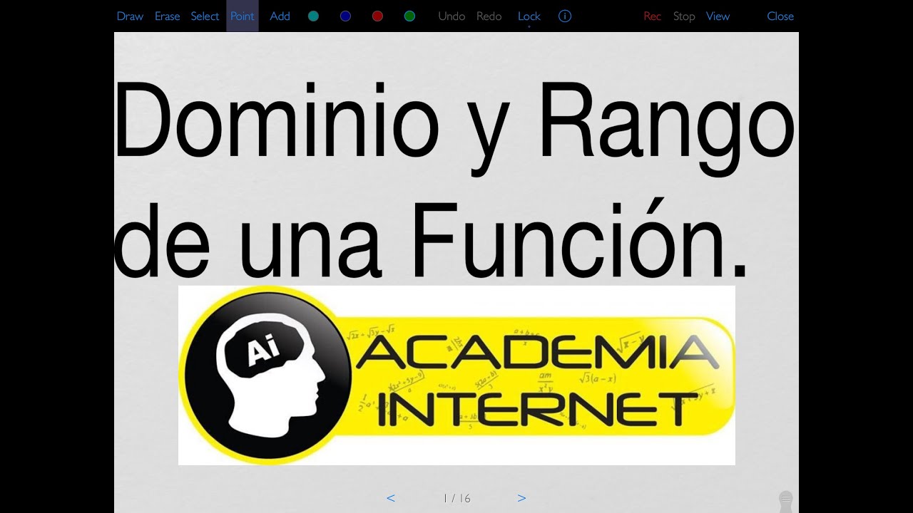 Dominio y Rango de una Función