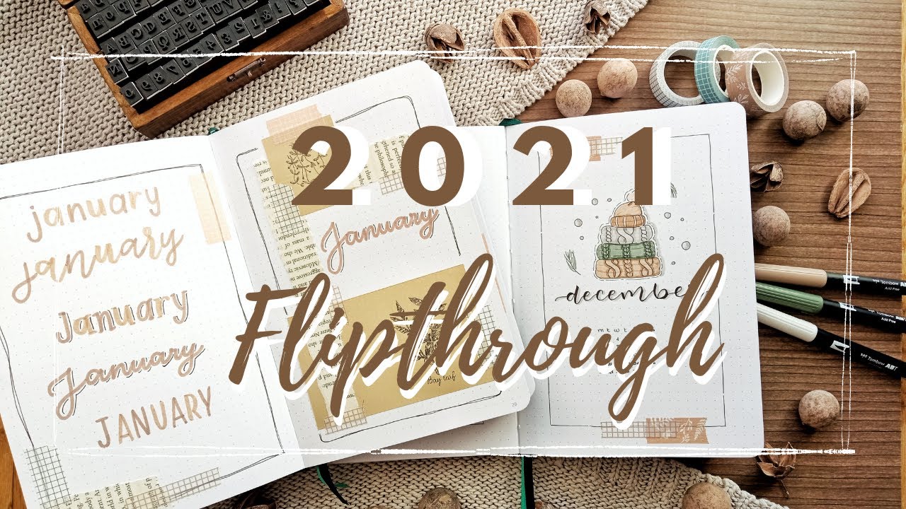 2021 Bullet Journal Flipthrough