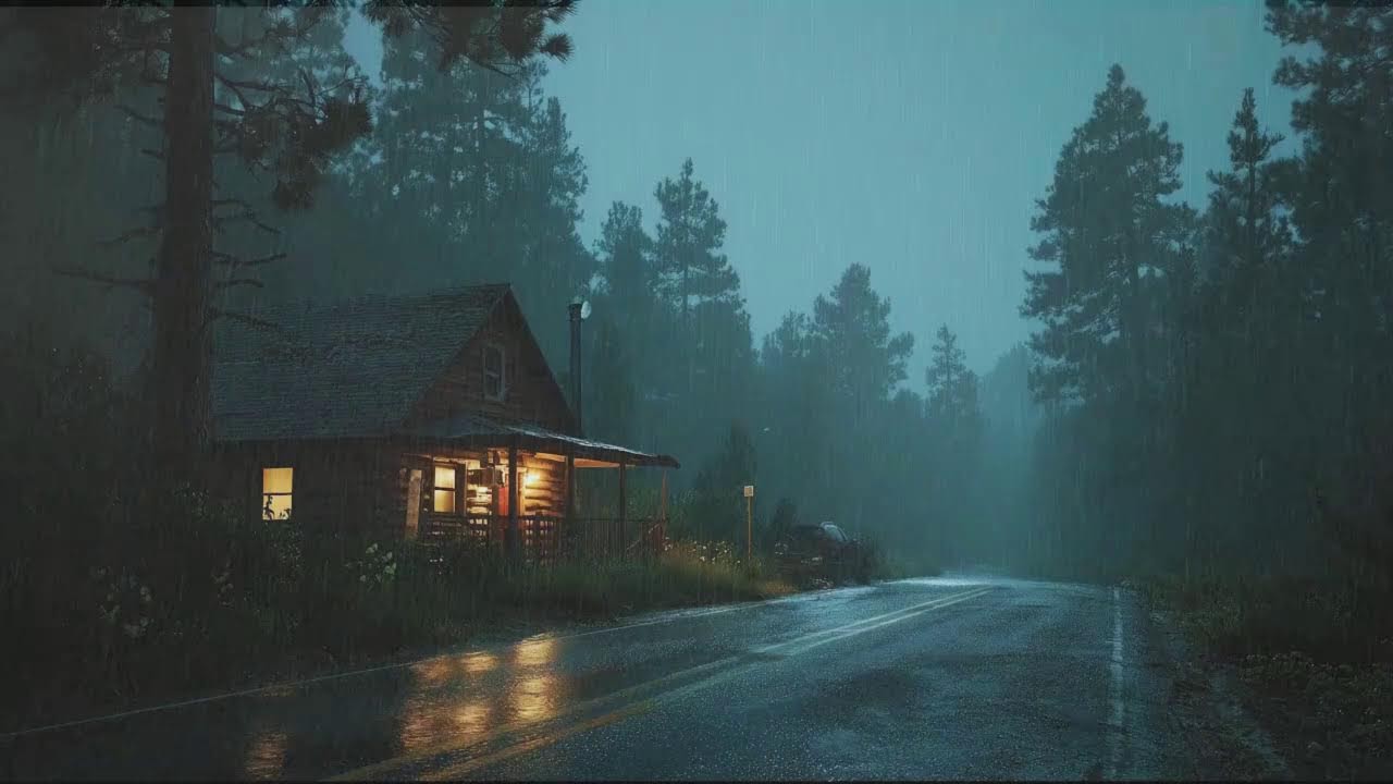 Rain Sounds For Sleeping Tonight - Sleep Naturally Without Pills | Dark Screen Sleep Aid