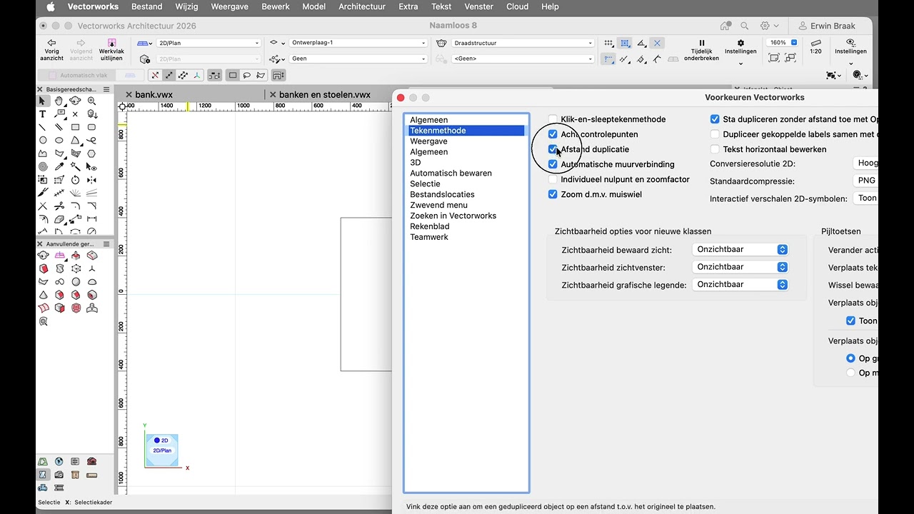Vectorworks stoel