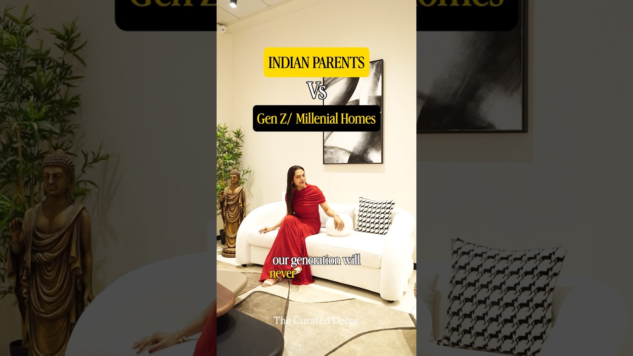 Indian parents Vs Gen Z/Millennial Homes🤯#shorts #home #design #decor #diy #architecture #interior