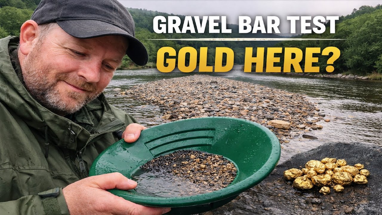 Sample Panning a Wicklow Gravel Bar &mdash; Is There Gold in This River?