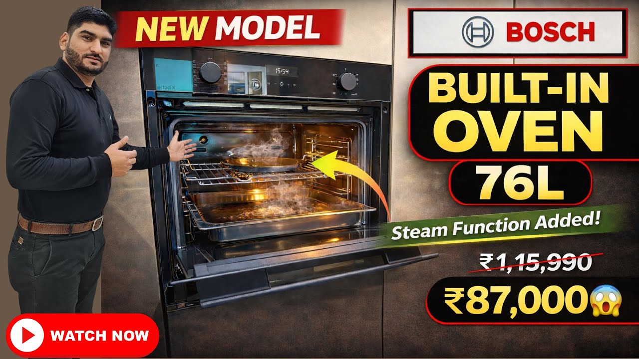 Bosch Built in Oven HUA717BA0I | New Steam Function Oven Explained | Features, Programs & How to use