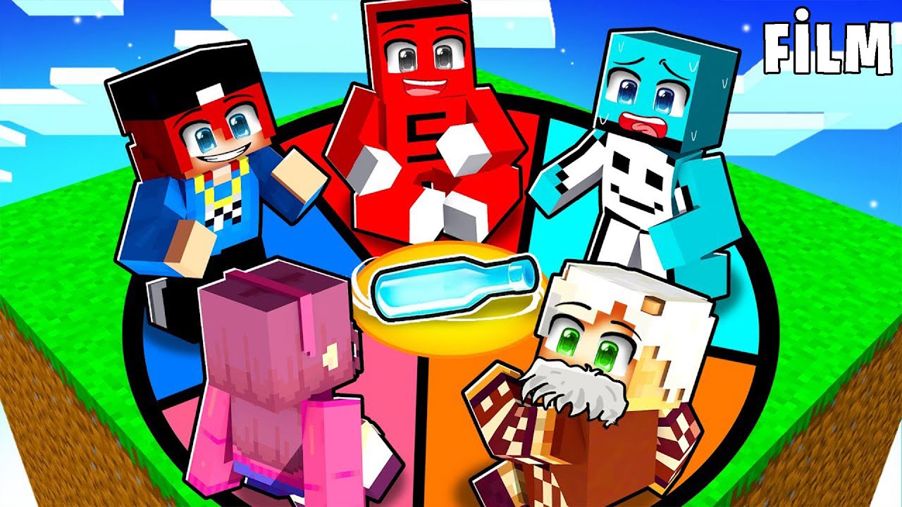 EKİPLE ŞİŞE ÇEVİRME OYUNU OYNUYORUZ !! - Minecraft