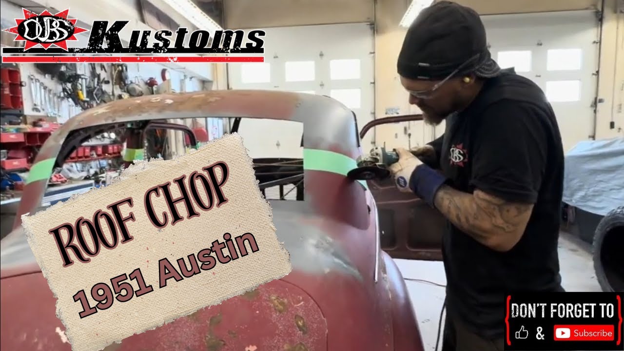 Срезание крыши на Austin 1951 года.