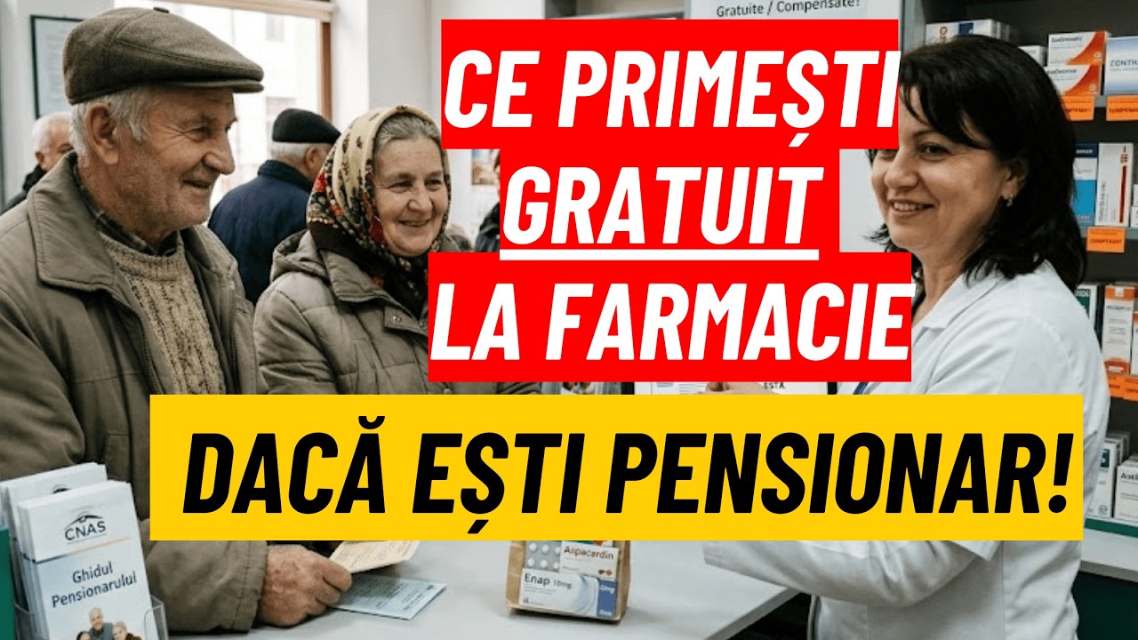 Ce primești gratuit la farmacie dacă ești pensionar!