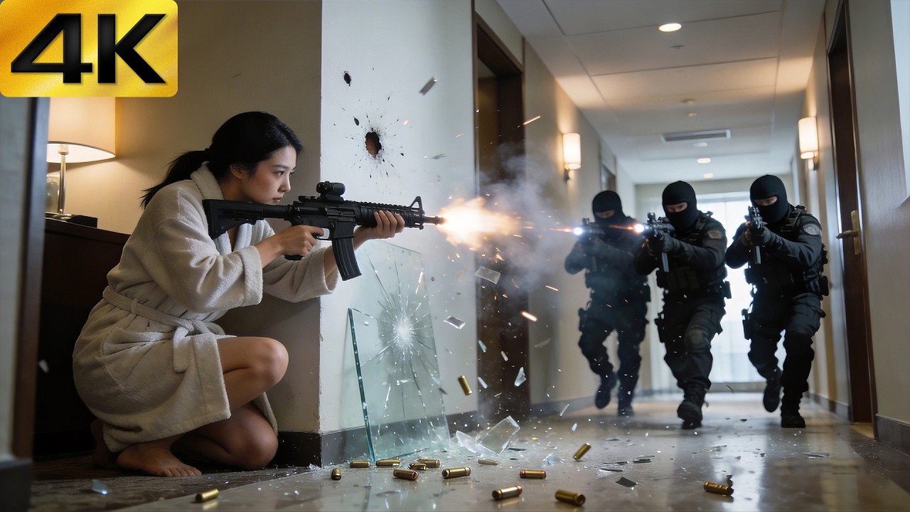 【4K】2026 Action Movie: Terrorists Raided the Resort, But A Lady Commando Was on Vacation Inside!