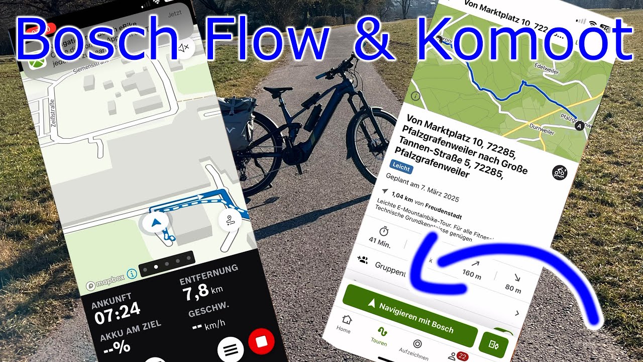 Bosch Flow APP und Komoot // Wie gut funktioniert das...?
