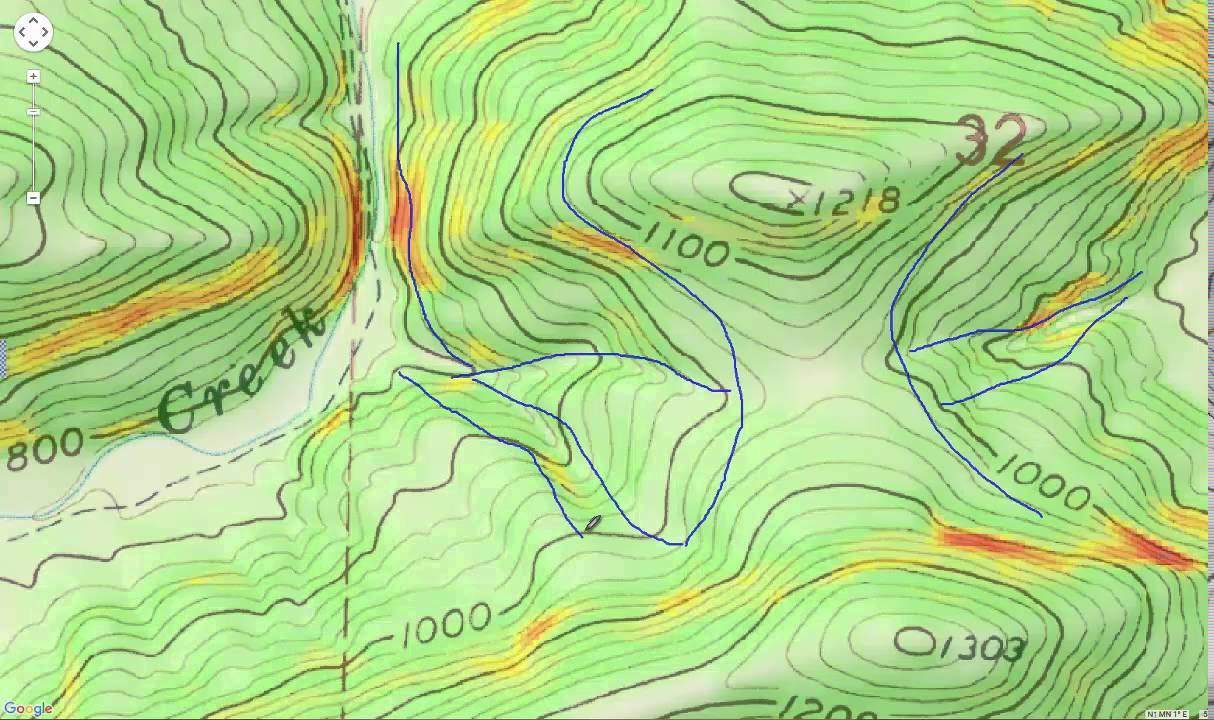 Using Topo Maps To Hunt Rutting Bucks