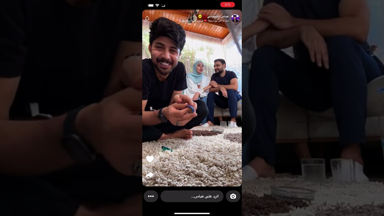 حسين وفريدة في بيت عباس الشيباني