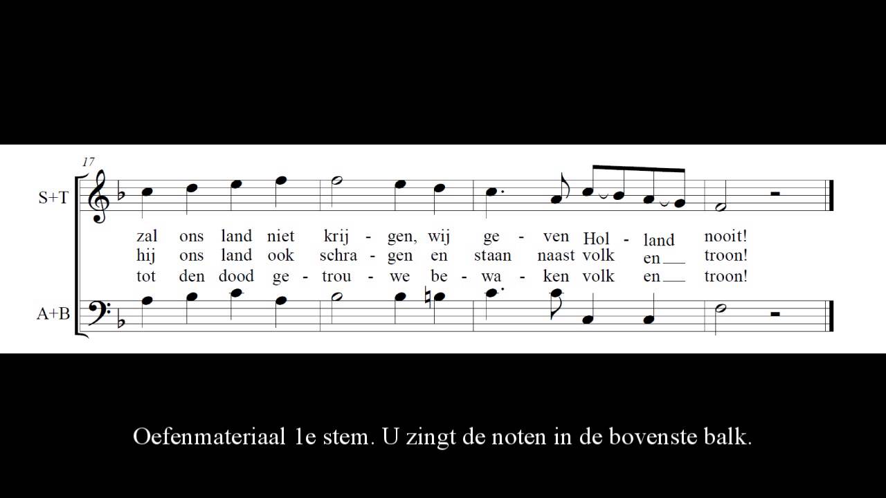 Wij willen Holland houen 1e stem