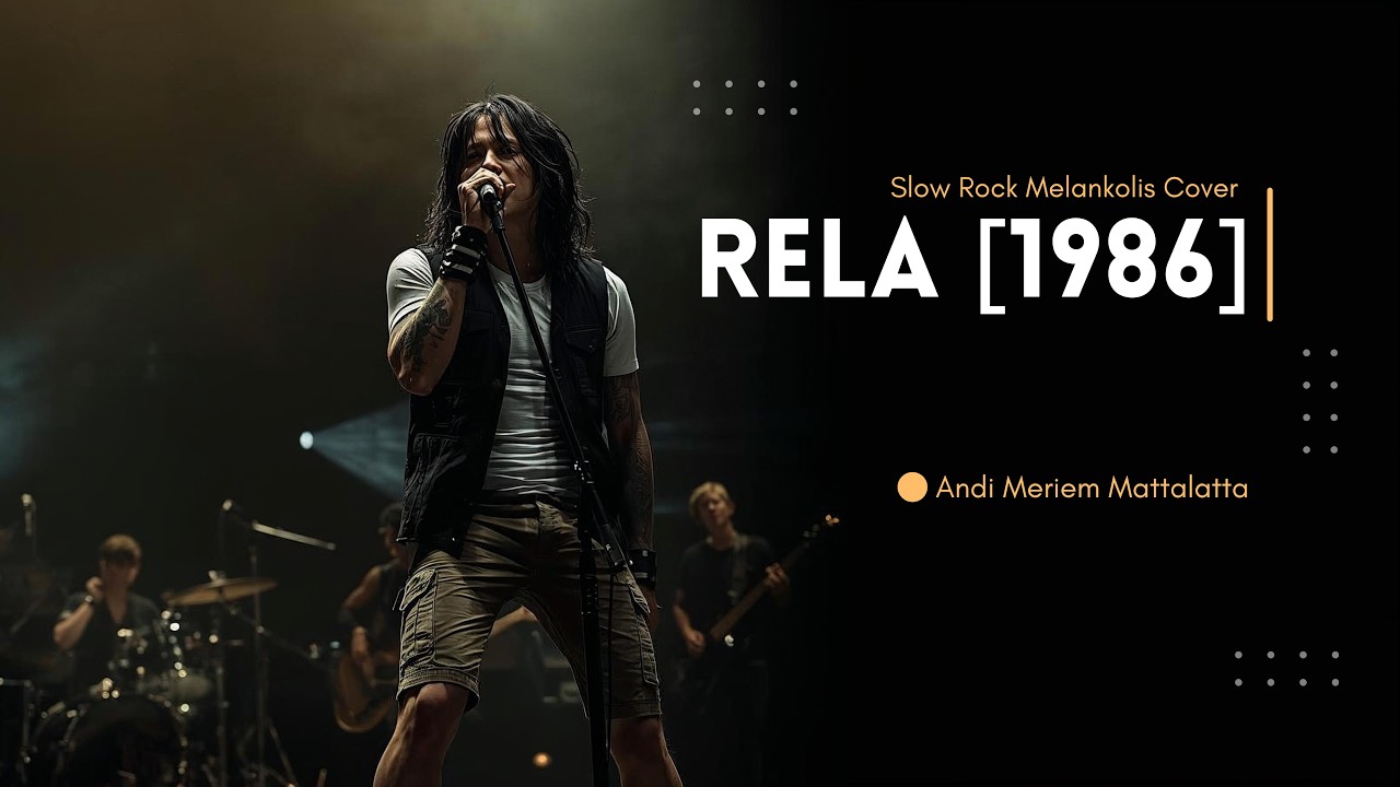 RELA (1986) - Andi Meriem Mattalatta | Rock Cover Pria Serak Tinggi | Slow Rock Melankolis