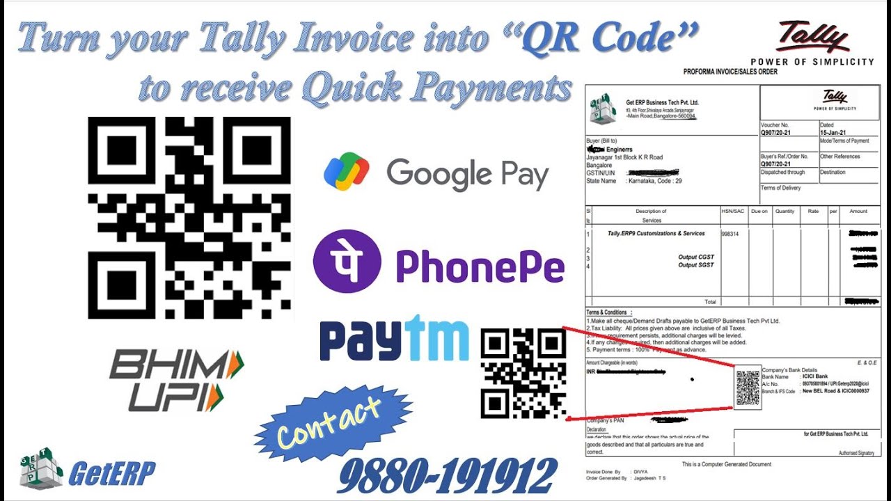 QR Code Addon for Tally.ERP9/TallyPrime