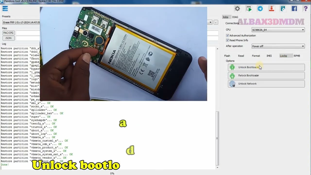 Nokia C30 TA 1359 Permanent MDM Remove!!