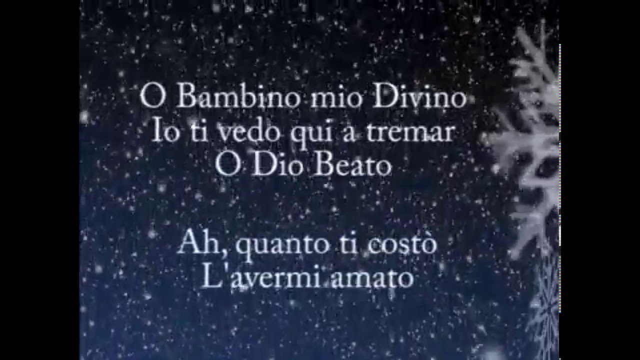 Tu scendi dalle stelle / Lyrics
