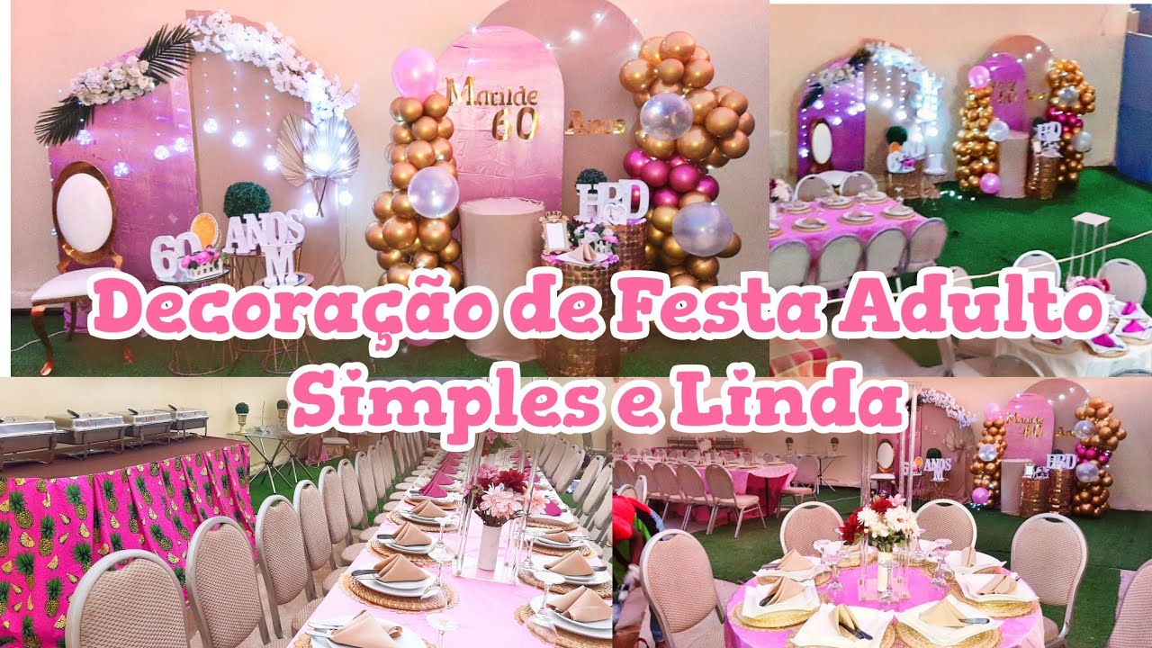 Decoração Simples e Linda de festa completa de Adulto em Angola/Erika Angolana