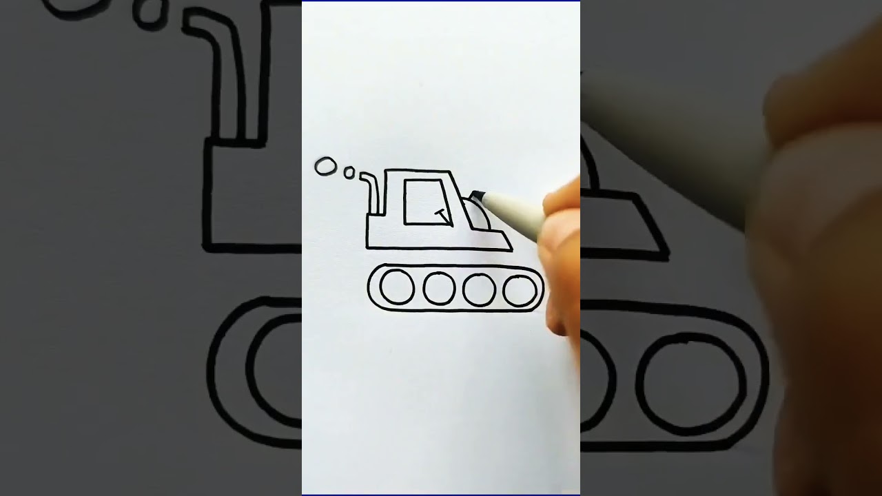 We will take a picture of the excavator!Excavator for kids!