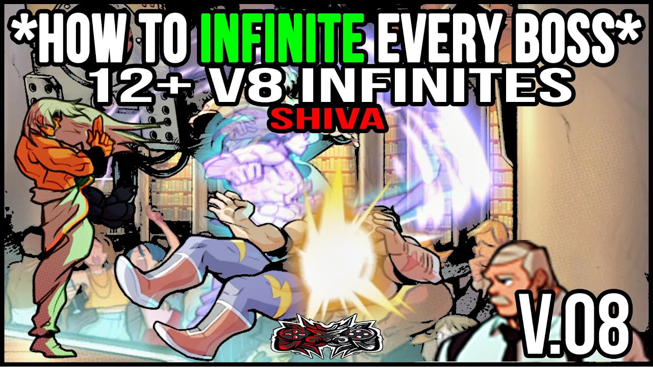 STREETS OF RAGE 4 - SHIVA - 12+ V8 INFINITE COMBOS (V8)