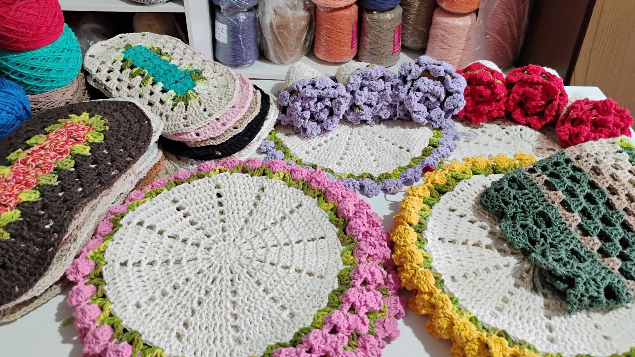 💥Produção da semana em crochê #vlog #croche