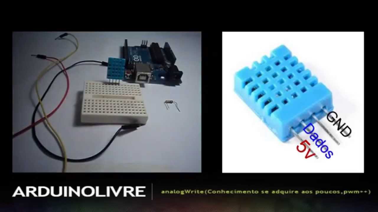 Lendo temperatura do sensor DHT11 + Arduino