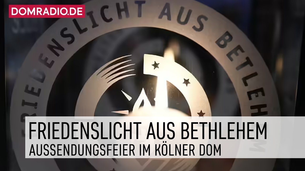 Friedenslicht aus Bethlehem im Kölner Dom am 15.12.2024