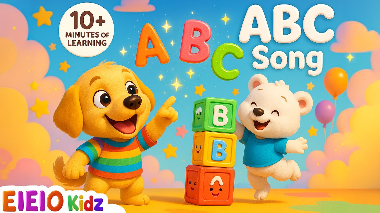 Nursery Rhymes for Kids 🔤🎶 | 10+ Minutes of ABC Song | Fun Alphabet Learning | EIEIOKIDZ 👶📚