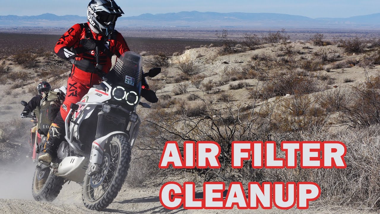 Cleaning the Ducati Desert X Air Filter