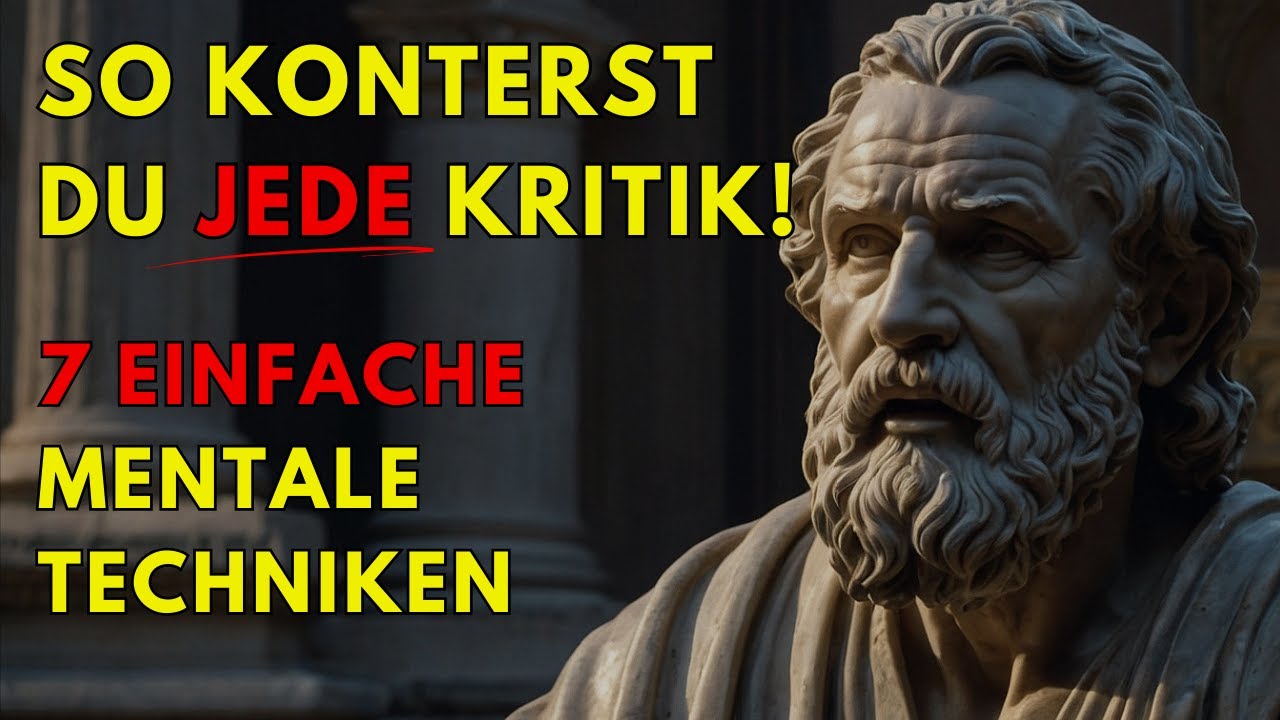 Nie wieder verletzt durch Kritik. 7 einfache mentale Tricks der Stoiker für DICH