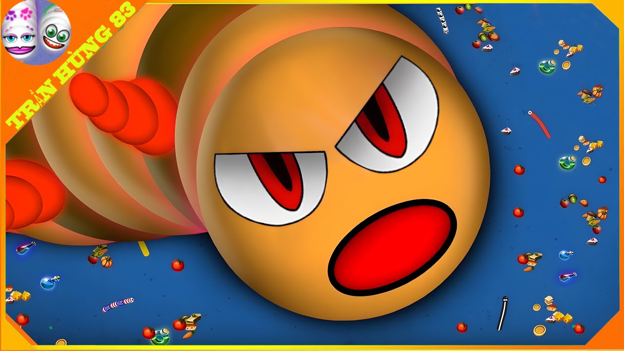 🐍WORMSZONE.IO | GIANT SLITHER SNAKE TOP 01 / Epic Worms Zone Best Gameplay! | Trần Hùng 83