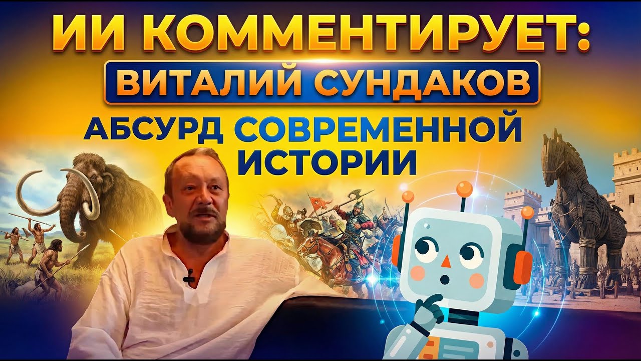 ИИ комментирует рассказ Виталия Сундакова про «Абсурд современной истории» (2017)