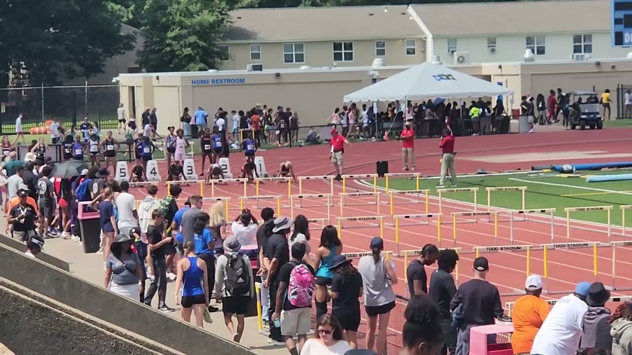 100mh prelims--Audrina and Simone
