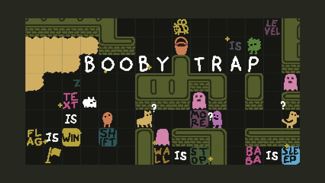 [BABA is YOU spoiler] meta-3: booby trap / LEVEL is