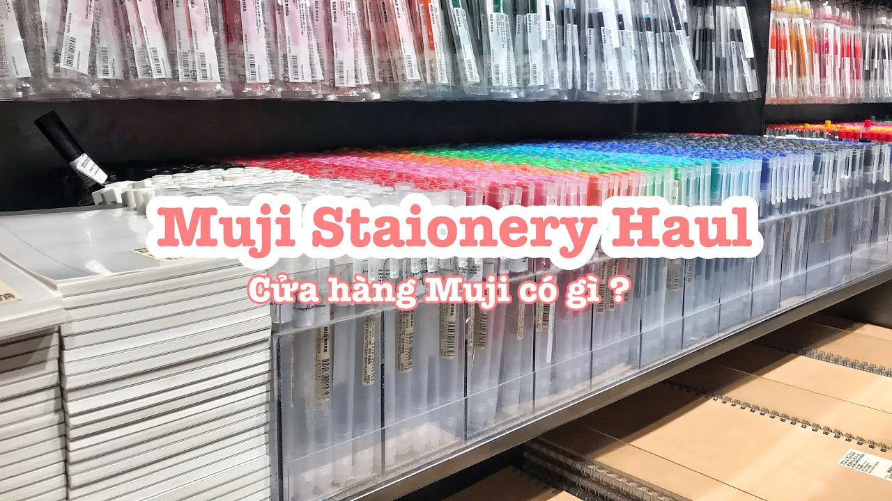 Muji Stationery Haul - Mua bút và vở siêu rẻ để takenote