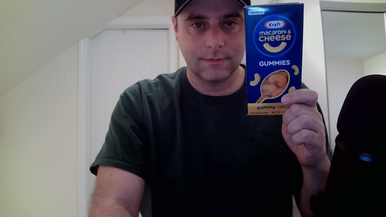 ASMR Eating Kraft Macaroni and Cheese Gummies