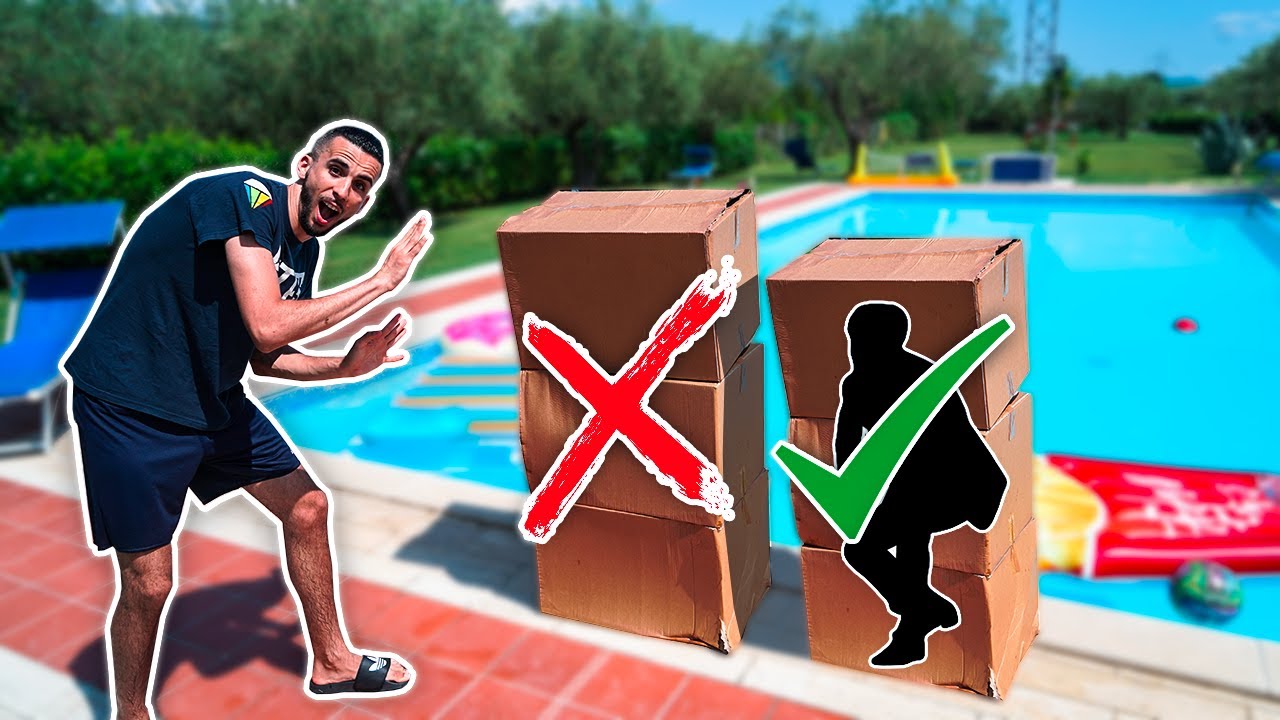 😱 NON SPINGERE LA SCATOLA SBAGLIATA IN PISCINA CHALLENGE con gli ELITES!