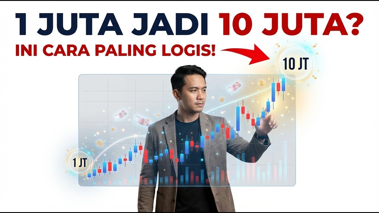 DARI 1 JUTA JADI 10 JUTA DI SAHAM? Realitanya Tidak Mudah, Tapi Cara Ini Paling Masuk Akal