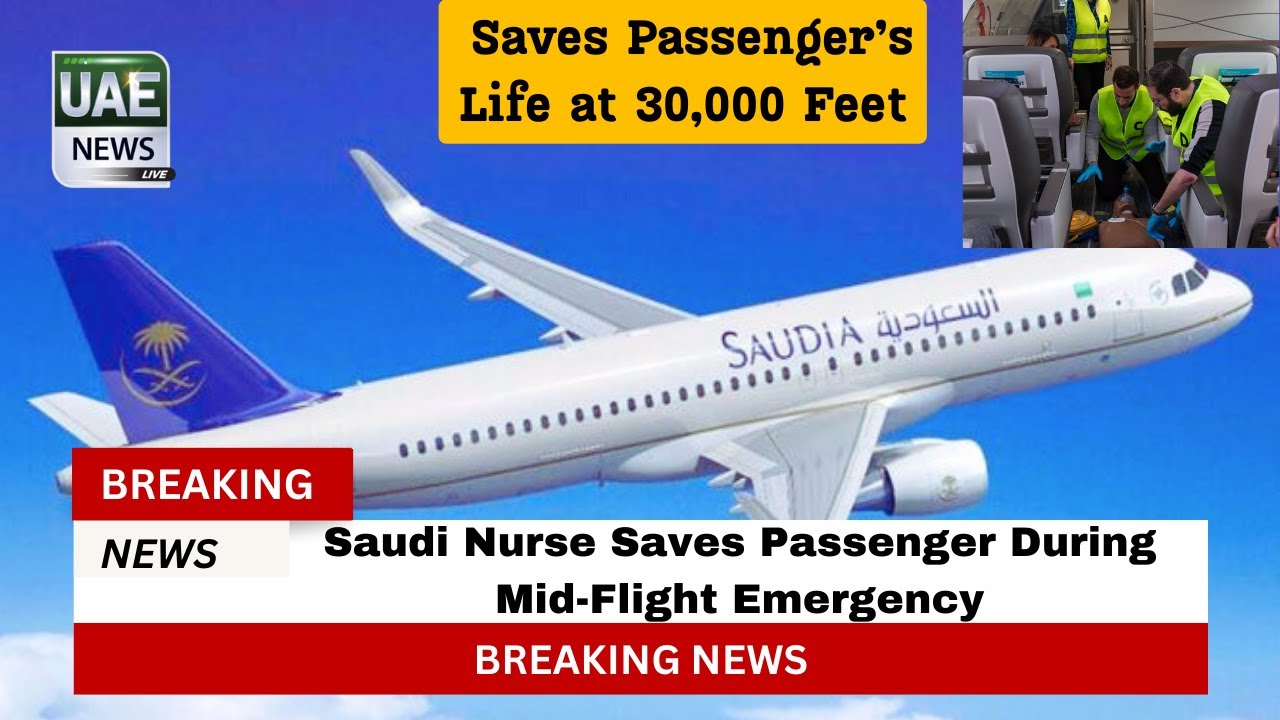 Breaking News: Saudi Nurse Saves Passenger During Mid-Flight Emergency
