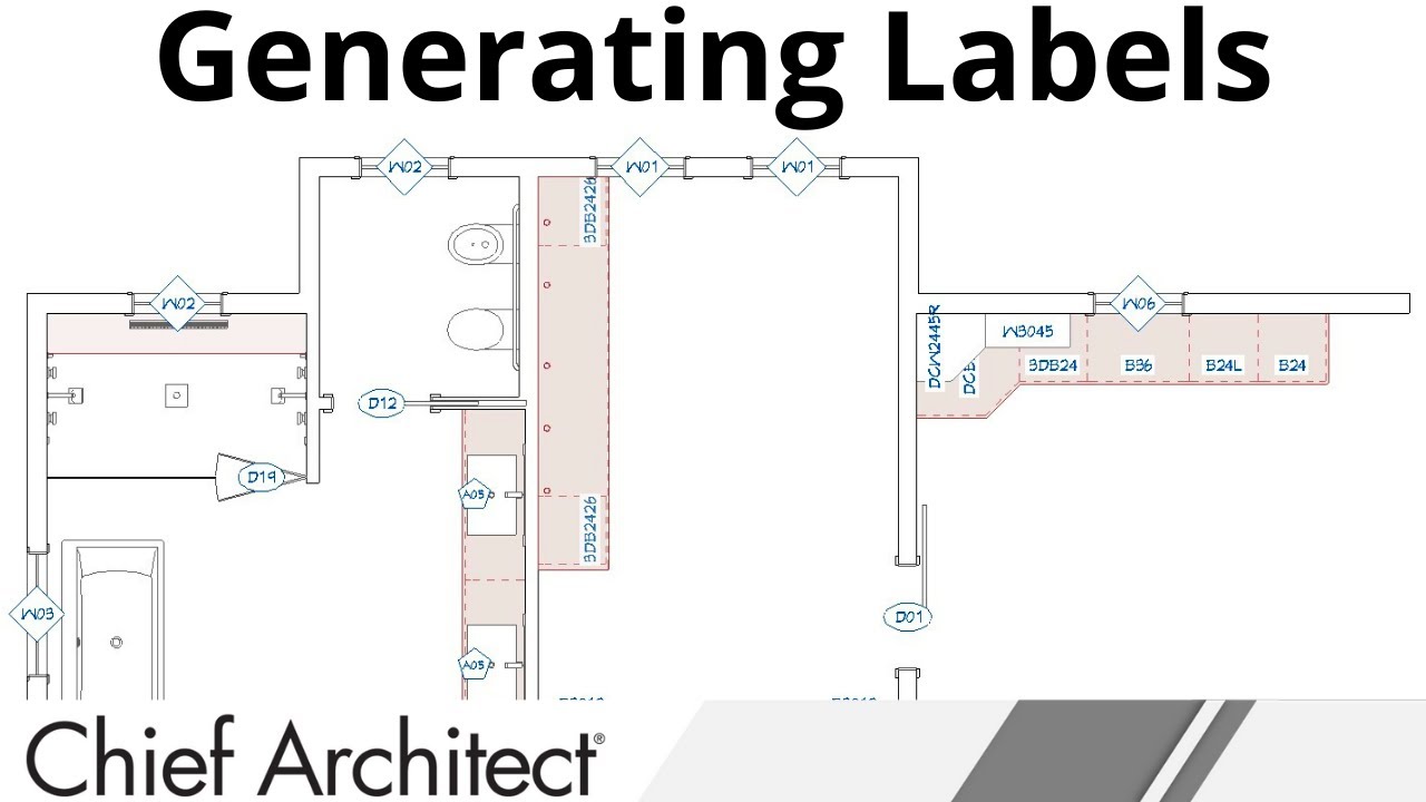 Creating Cabinet, Window, and Door Labels