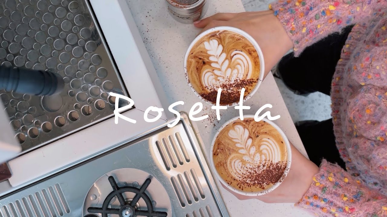 BARISTAJOY ☕️ Basic Latte Art Rosetta that I practiced today