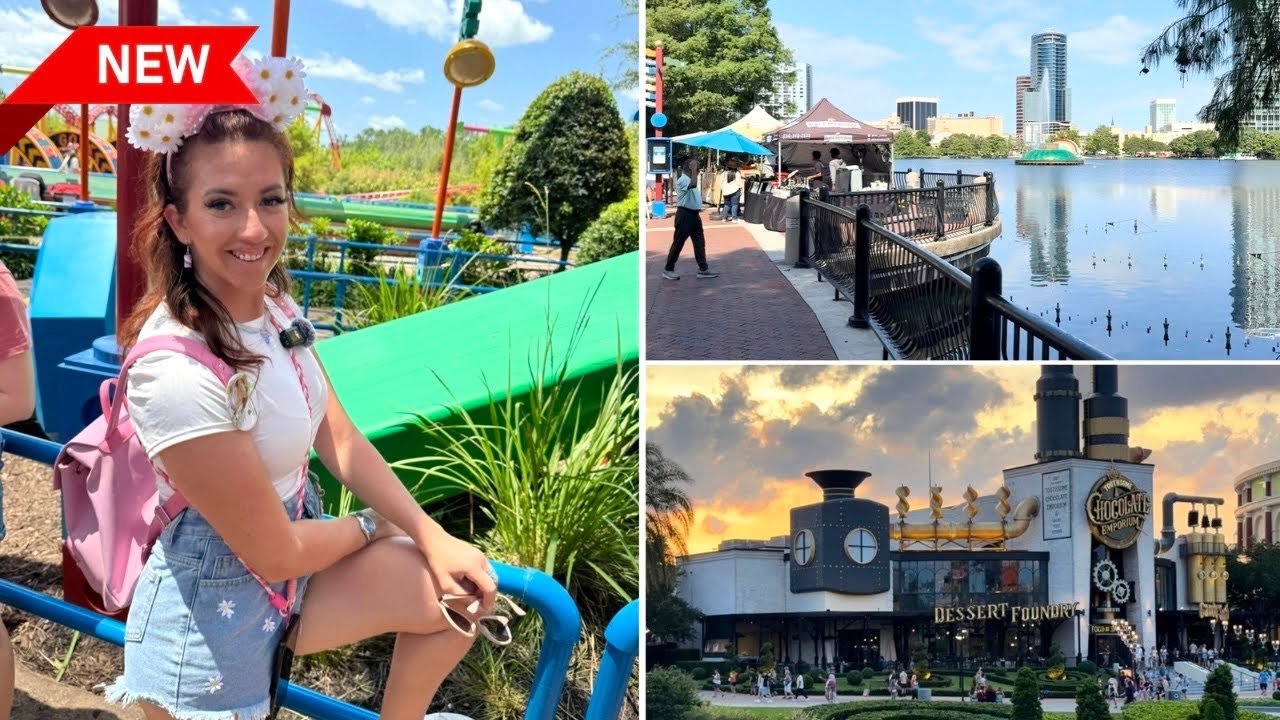 🎢 Orlando Vlog: Lake Eola Markets, Hollywood Studios & Universal CityWalk FULL TOUR at Night 🌙