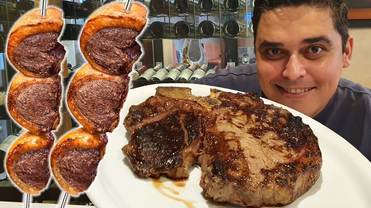 PEDI ATÉ T-BONE BITELÃO NO RODÍZIO!!! - Churrascaria Arco-Íris