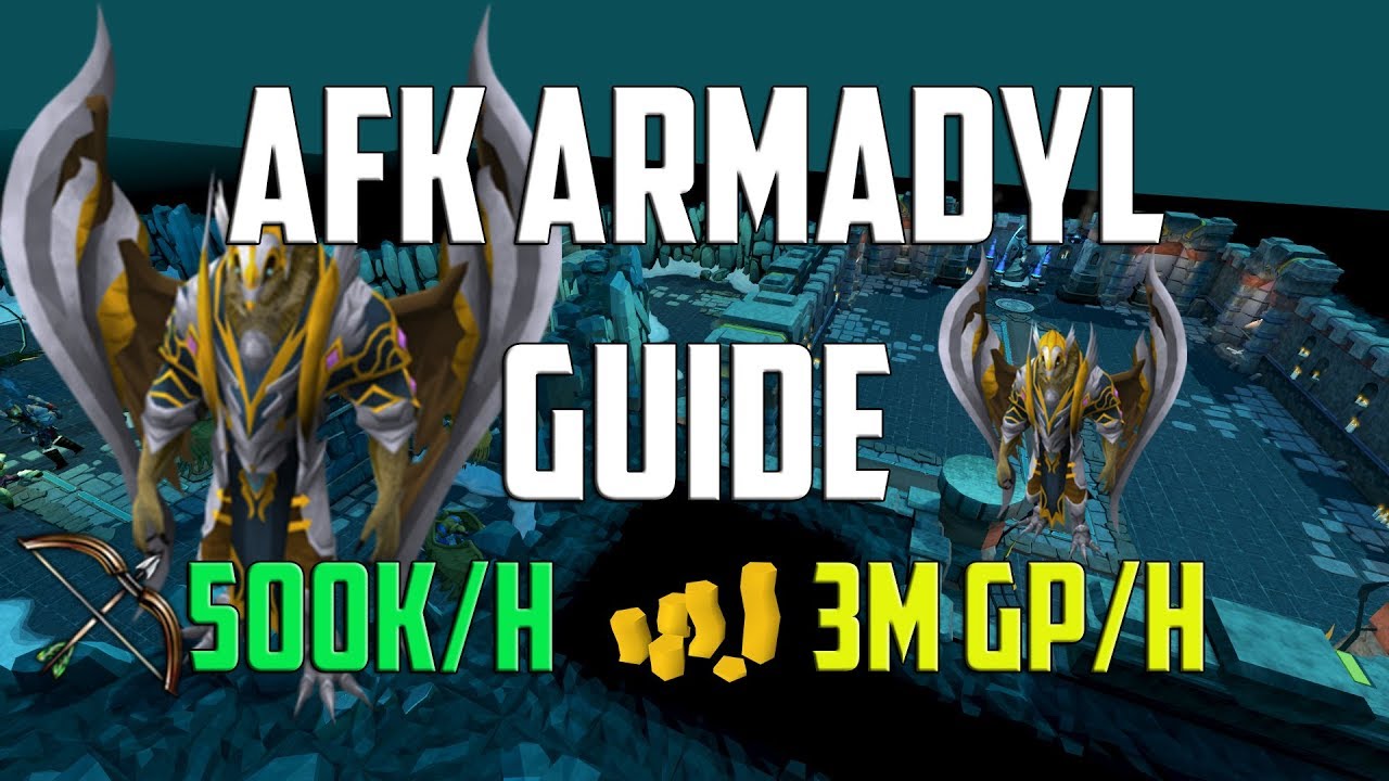 Runescape 3 - AFK Armadyl guide | 3m an hour and 500k/h ranged XP