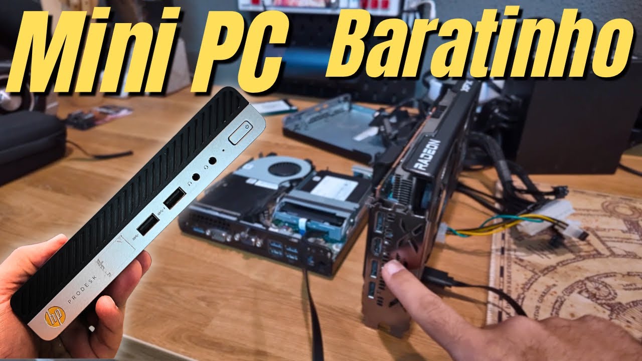 Testei Mini PC Usado BARATO em JOGOS. Dá pra Instalar Placa de Video?
