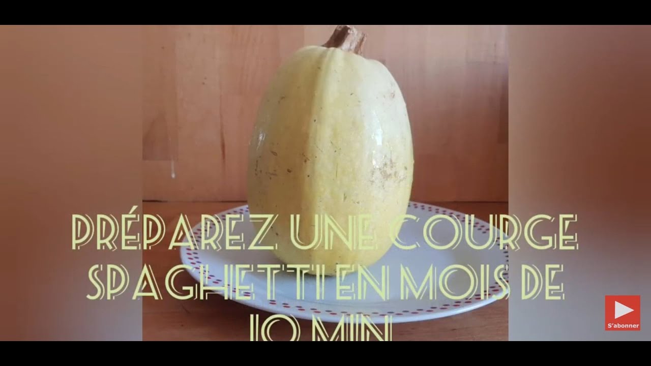 Comment préparer une courge spaghetti en moins de 10 min et sans matière grasse