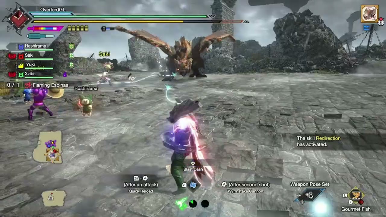 Gunlance Bullet Barrage: Epic Synchro After One-Shot Dodge!