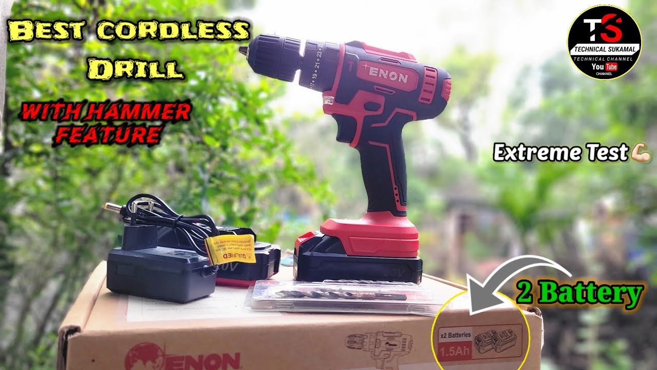 🔥Best cordless hammering drill// Power tool from 'ENON'👌 full testing💪🏻