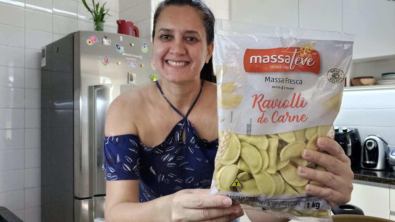 EXPERIMENTANDO RAVIOLI DE CARNE MASSA FRESCA DA MASSA LEVE | RESENHA DE PRODUTO 