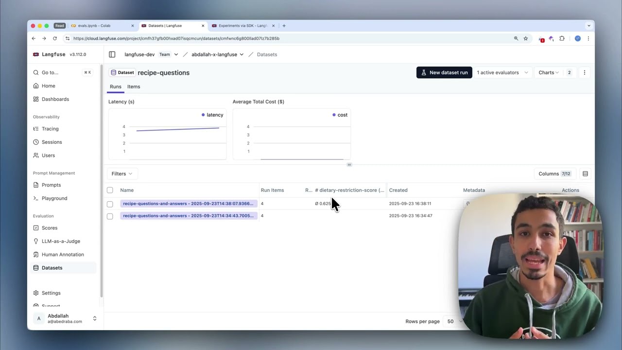 Оценка многооборотных диалогов с помощью Langfuse